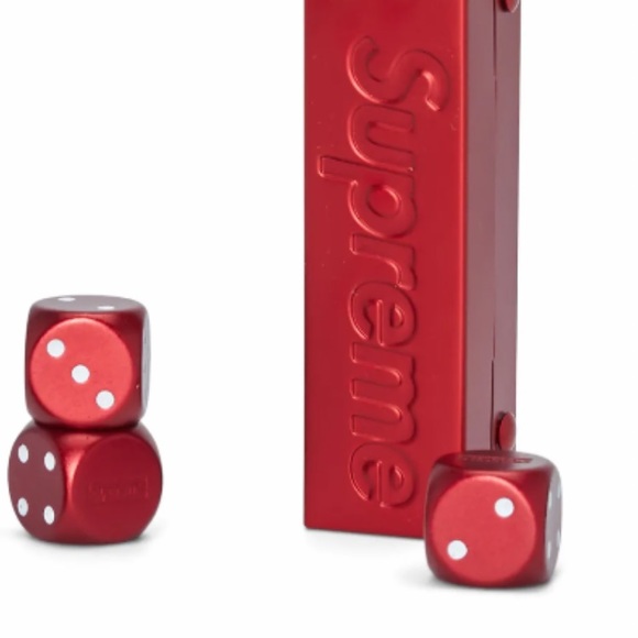 Metal Dice Game Dice Supreme Aluminum Dice Set Red Supreme